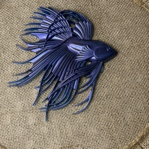 RESIN FISH CAMO PURPLE